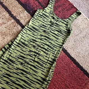 H&M zebra tank dress